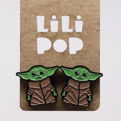 Boucles d'oreilles Lili POP- Bébé Yoda